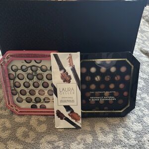 2 Laura Geller Eyeshadow Palette Set with brush set